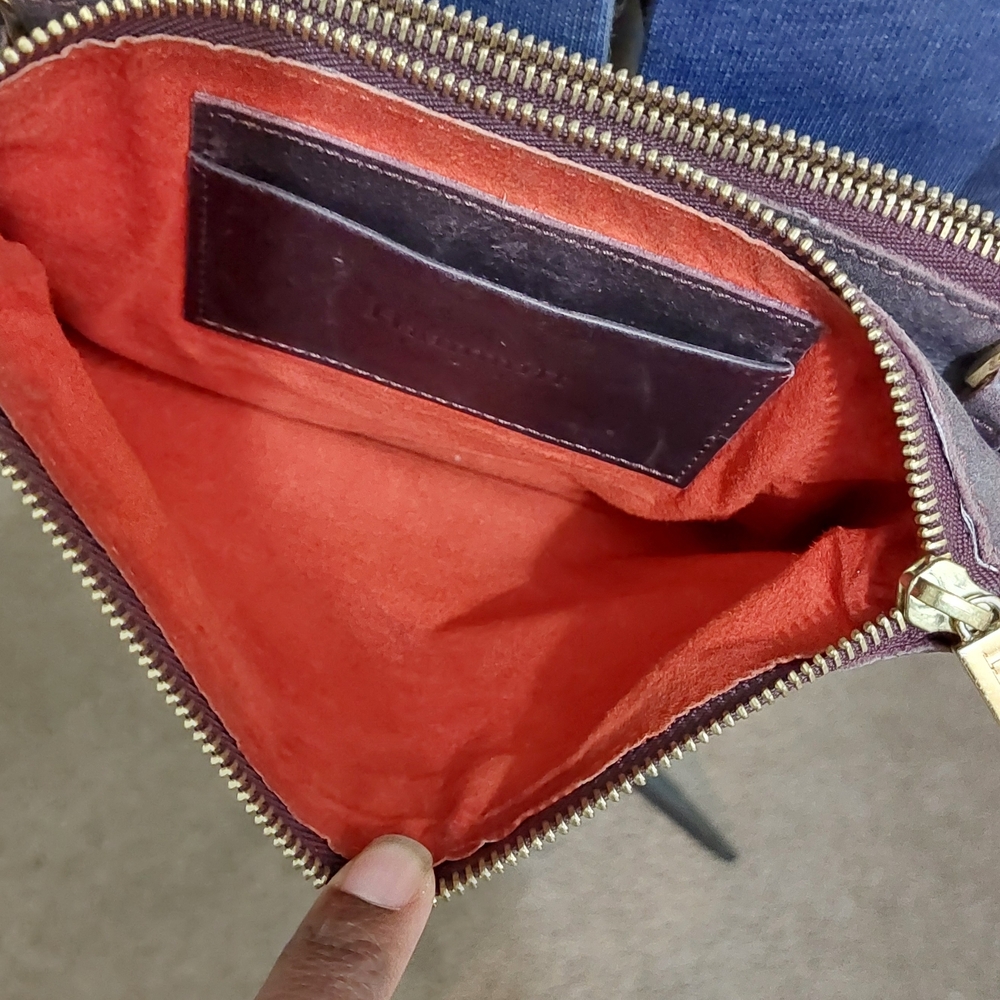 Hammitt Deep Purple Women's Leather Convertable  Crossbody Bag/clutch - Picture 8 of 12